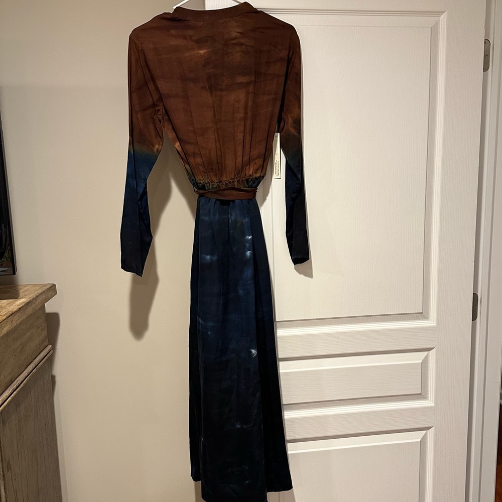 NWT Anthropologie Cloth & Stone Ombre Tie Dye button down dress - Picture 11 of 11
